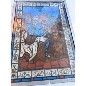 Glassmasters Stained Glass 'The Kiss' Suncatcher Rossetti
